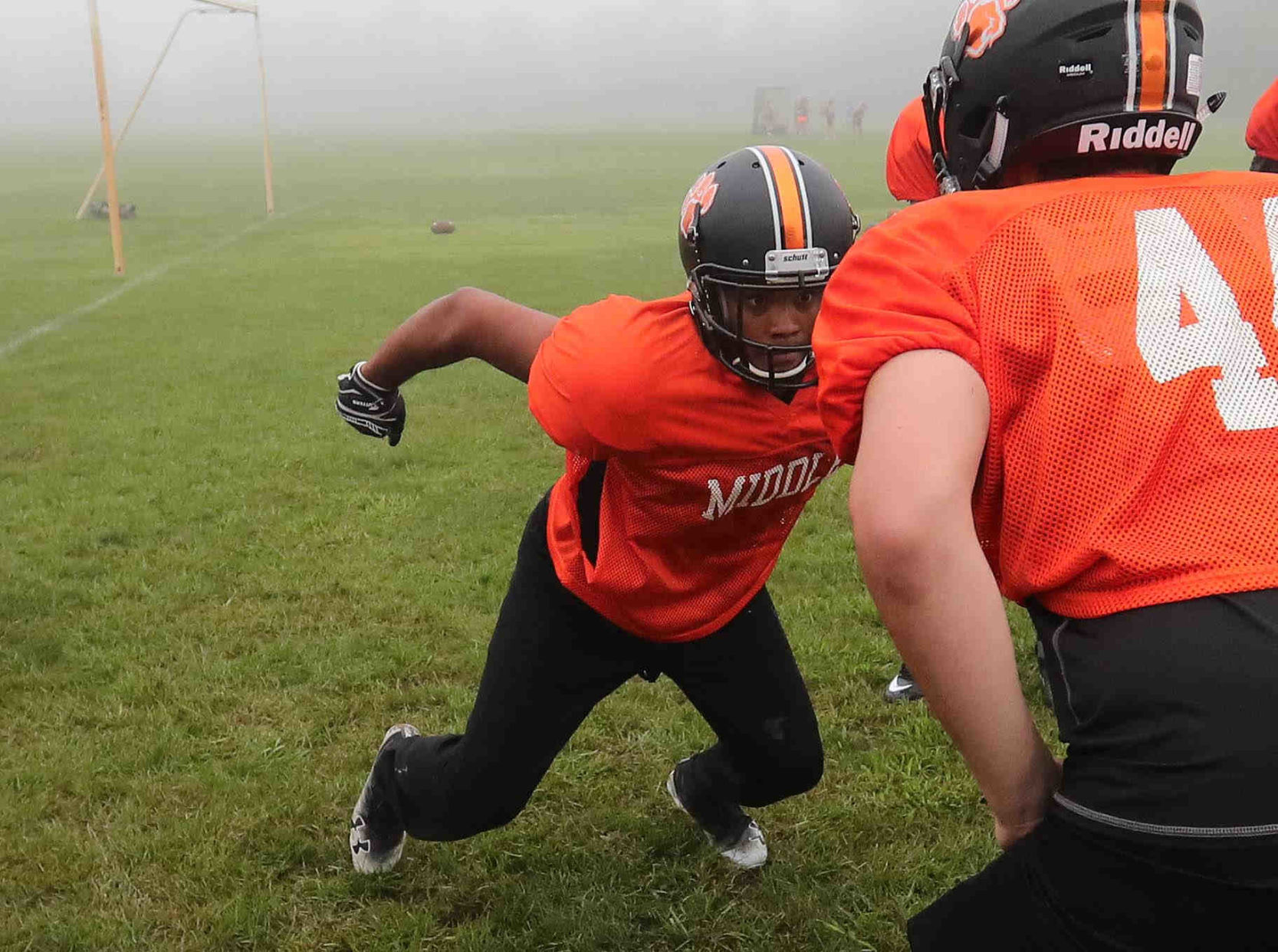 Middle Township High School football practice